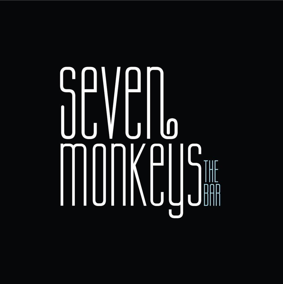 Bar: Seven Monkeys, The Bar. Logo