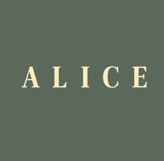 Cafe: Alice Coffee and Desserts Logo