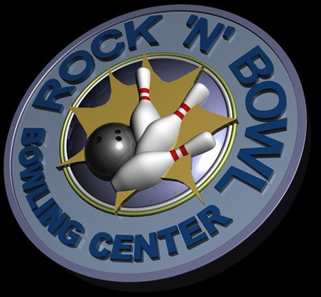 Bowling Club: Rock N Bowl Bowling Center Logo